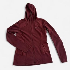 Columbia Burgundy Full-Zip Lightweight Hoodie